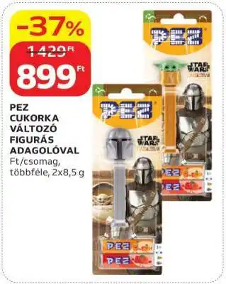 PEZ cukorka változó figurás adagolóval