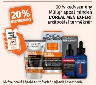 L'Oréal Men Expert arcápolási termékek