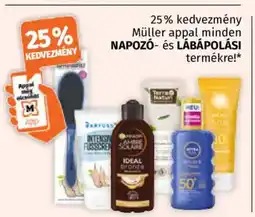 Müller Napozó- és lábápolási termékek ajánlat