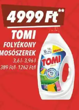 CBA TOMI FOLYÉKONY MOSÓSZEREK ajánlat