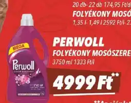 CBA PERWOLL FOLYÉKONY MOSÓSZEREK ajánlat