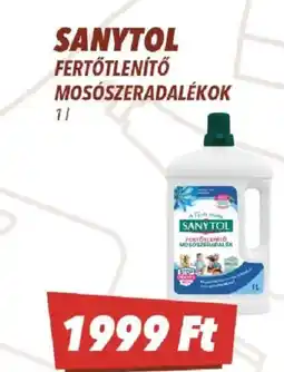 CBA SANYTOL FERTŐTLENÍTŐ MOSÓSZERADALÉKOK ajánlat