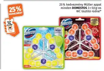 Müller Domestos wc tisztító rúd ajánlat
