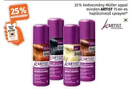 Müller Artist hajtőszínező spray ajánlat