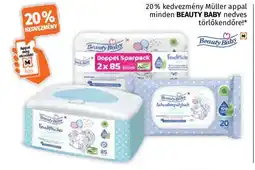 Müller Beauty Baby nedves törlőkendő ajánlat
