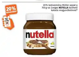 Müller Nutella kenhető kakaós mogyorókrém ajánlat