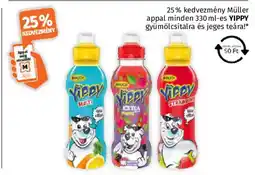 Müller Yippy gyümölcsital és jeges tea ajánlat
