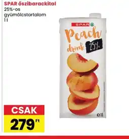 Spar Spar őszibarackital ajánlat