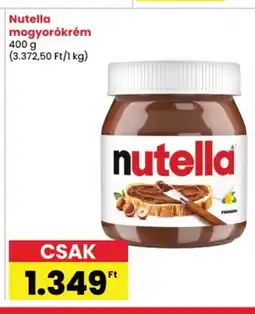 Spar Nutella mogyorókrém ajánlat