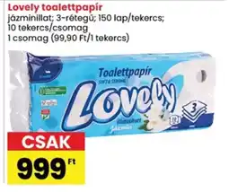Spar Lovely toalettpapír ajánlat