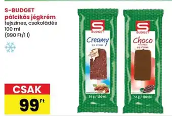 S-Budget pálcikás jégkrém