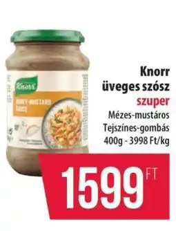 Coop Knorr üveges szósz ajánlat