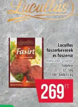 Coop Lucullus fűszerkeverék és fűszersó ajánlat