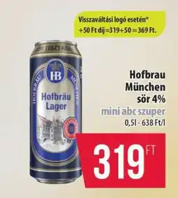 Coop Hofbrau München sör 4% ajánlat