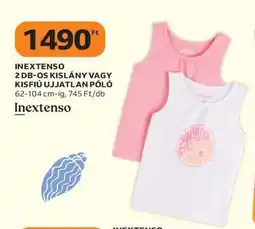 Auchan Inextenso 2 db-os kislány vagy kisfiú ujjatlan póló ajánlat