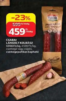 Auchan CSABAI Lángolt kolbász ajánlat