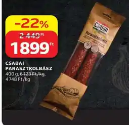 Auchan Csabai parasztkolbász ajánlat