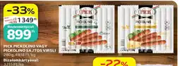 Auchan PICK Pickolino vagy Pickolino Sajtos Virsli ajánlat