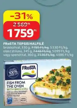 Auchan FRoSTA TEPSIS HALFILÉ ajánlat