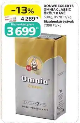 Auchan Douwe Egberts Omnia Classic őrölt kávé ajánlat