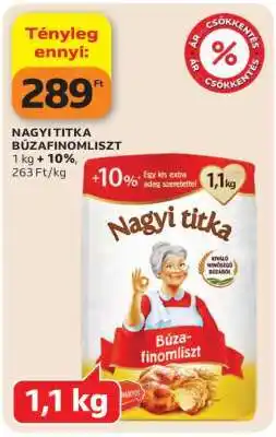 Auchan NAGYI TITKA Búzafinomliszt ajánlat