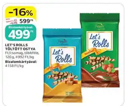 Auchan LET’S ROLLS TÖLTÖTT OSTYA ajánlat