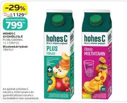Auchan Hohes C Gyümölcslé ajánlat