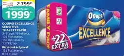Auchan OOOPS! EXCELLENCE SENSITIVE TOALETTAPÍR ajánlat
