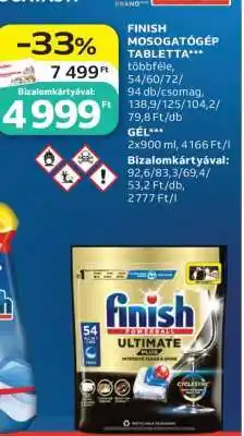 Auchan FINISH Mosogatógép-tabletta ajánlat