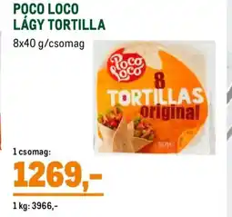 Metro Poco Loco lágy tortilla ajánlat