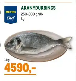 Metro Aranydurbincs ajánlat