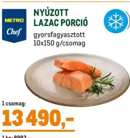 Metro Nyúzott lazac porció ajánlat