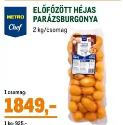Metro Előfőzött héjas parázsburgonya ajánlat