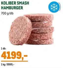 Metro Koliber Smash hamburger ajánlat