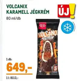 Metro Volcanix karamell jégkrém ajánlat