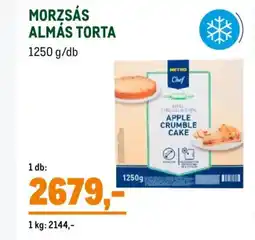 Metro Morzsás almás torta ajánlat