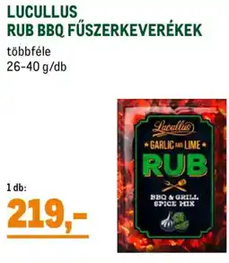Metro Lucullus Rub bbq fűszerkeverékek ajánlat