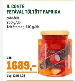 Metro Il Conte fetával töltött paprika ajánlat