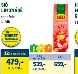 Metro Sió limonádé ajánlat