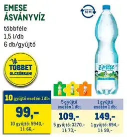 Metro Emese ásványvíz ajánlat