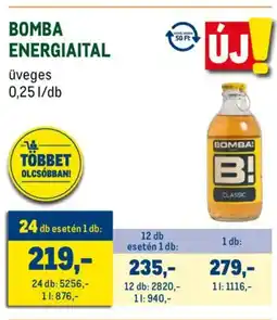 Metro Bomba energiaital ajánlat