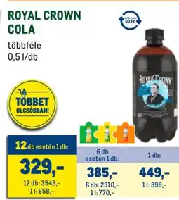 Metro Royal Crown Cola ajánlat
