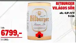 Metro Bitburger Világos sör ajánlat
