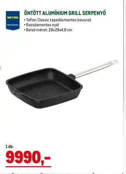 Metro Öntött alumínium grill serpenyő ajánlat