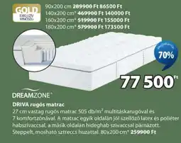 JYSK DREAMZONE DRIVA rugós matrac ajánlat