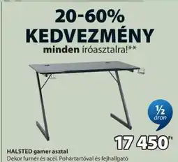 JYSK HALSTED GAMER ASZTAL ajánlat