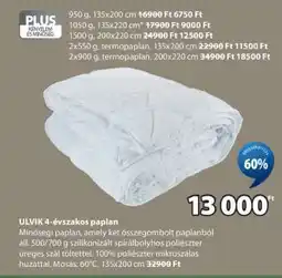 JYSK ULVIK 4-évszakos paplan ajánlat
