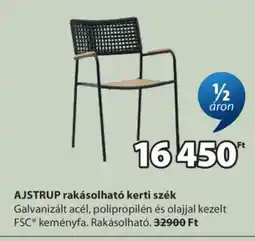 JYSK AJSTRUP rakásolható kerti szék ajánlat