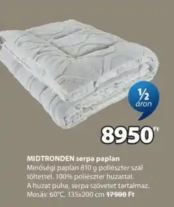 JYSK MIDTRONDEN serpa paplan ajánlat