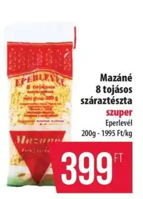 Coop Mazané 8 tojásos száraztészta ajánlat